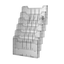 Настінний тримач для брошур Main 6-відділень A4 альбомний формат