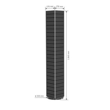 Економпанелі FlexiSlot® Lamellenwand Tower York