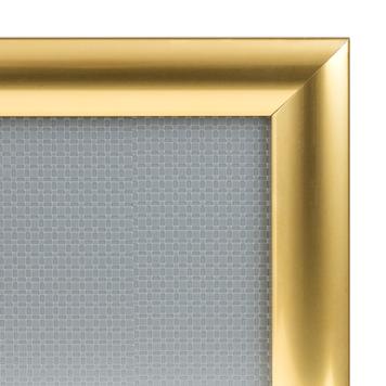 Алюмінієва клік-рамка, профіль 25 мм, яскраво золота
