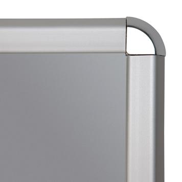 Алюмінієва клік-рамка, профіль 32 мм, срібляста