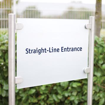 Стенд-вивіска Straight-Line Entrance