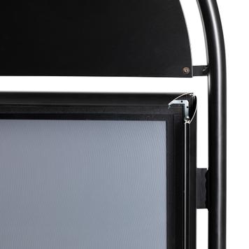 Штендер Nordic, профіль 35 мм, дощозахисна, чорна