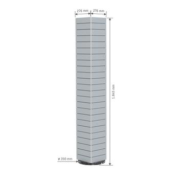 Економпанелі FlexiSlot® Lamellenwand Tower York