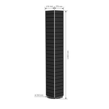 Економпанелі FlexiSlot® Lamellenwand Tower York