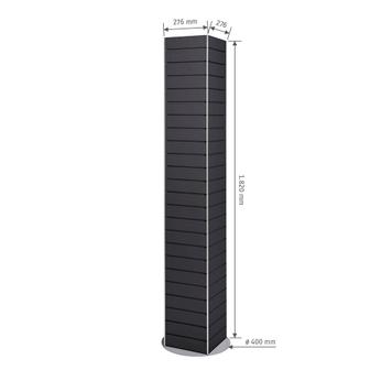 Економпанелі FlexiSlot® Lamellenwand Tower York