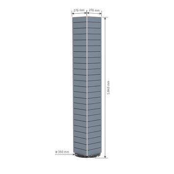 Економпанелі FlexiSlot® Lamellenwand Tower York